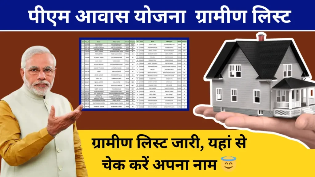 pradhan mantri gramin awas yojana List 2024: पीएम आवास योजना की नई ग्रामीण लिस्ट जारी, यहां से चेक करें अपना नाम