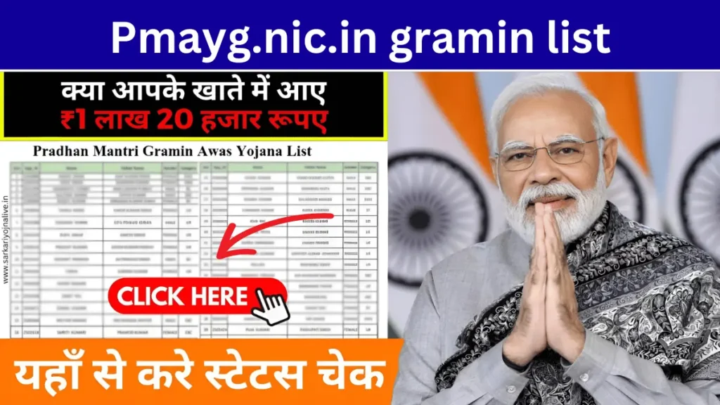 Pmayg.nic.in gramin list